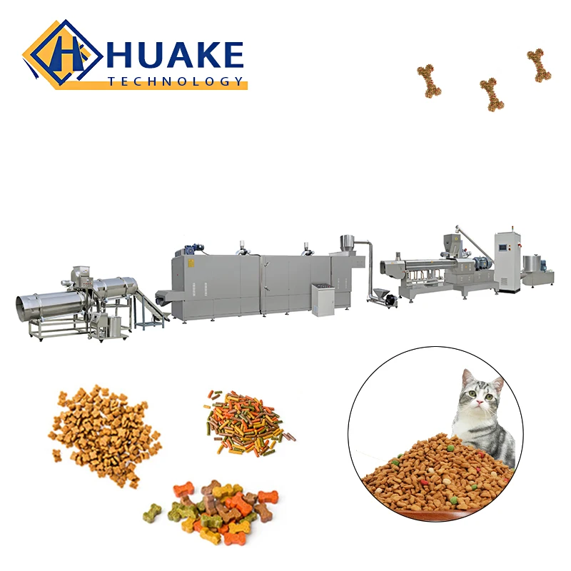 Automatic dry fish food extruder fish feed making machine floating sinking fish feed production processing line