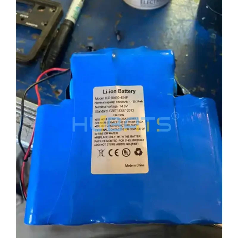 Hubats ICR18650 4S4P 14.8V 8800mAh Lithium Ion Battery for Chauvet Freedom Par Hex Li-ion 8800mah 14.8V Stage Lighting battery