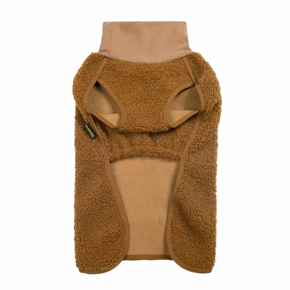 Qiqu Pet supplies custom New designer luxury Sherpa Turtleneck Dog Sweater pet Clothing For Dogs Dog Jersey for dachshunds