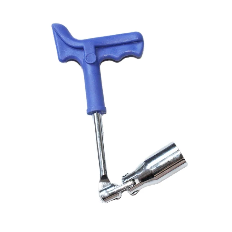 T-Type Universal Carbon Steel Socket Wrench 21mm & 17mm Chrome Finish DIY Grade Spark Plug Tool Industrial Use OEM Customizable