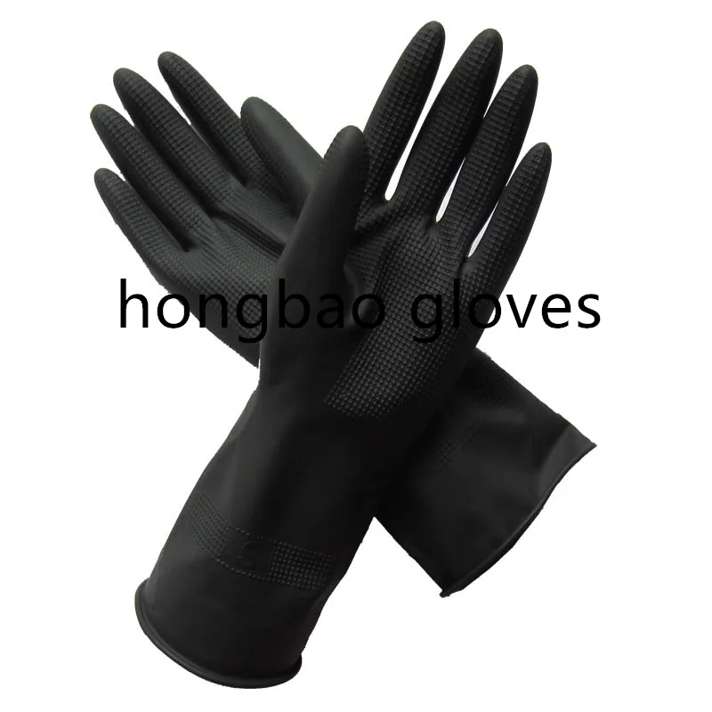 30g black small high quality perm Beauty salons hair waterproof glove latex rubber washing pair  hand cleaning  latex gloves