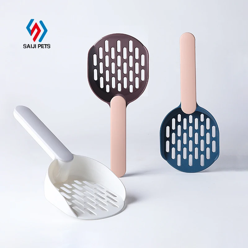 Оптовая продажа от производителя Saiji, лопата для уборки кошачьего туалета из высококачественного АБС-пластика, новый дизайн