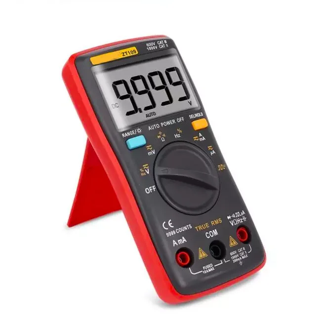ZT109 9999 Counts Portable Auto range Digital Multimeter True-RMS Measuring