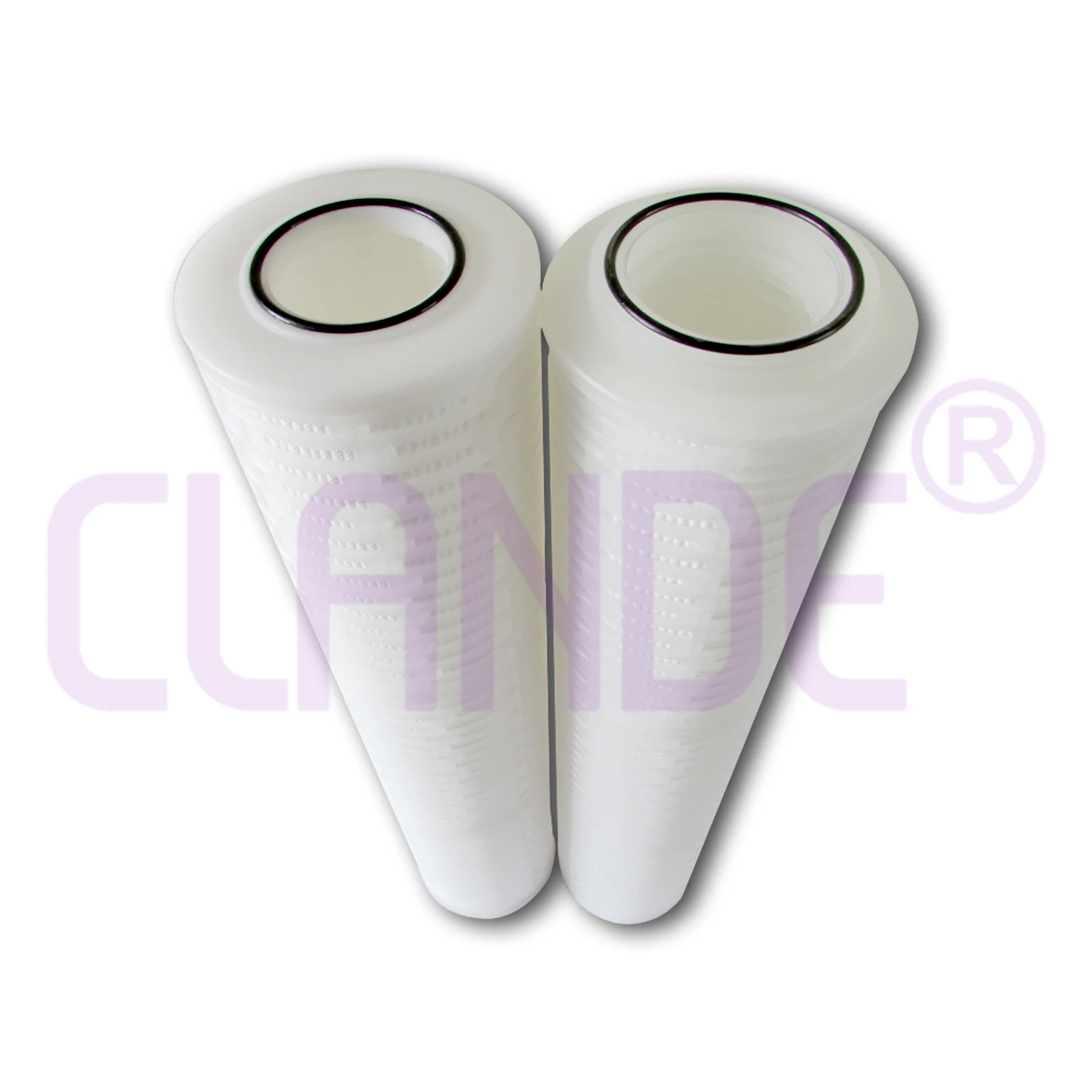 0.1 Micron 40 Inch Rate High Flow Pleated Filter Cartridge For Water Purification Equipment