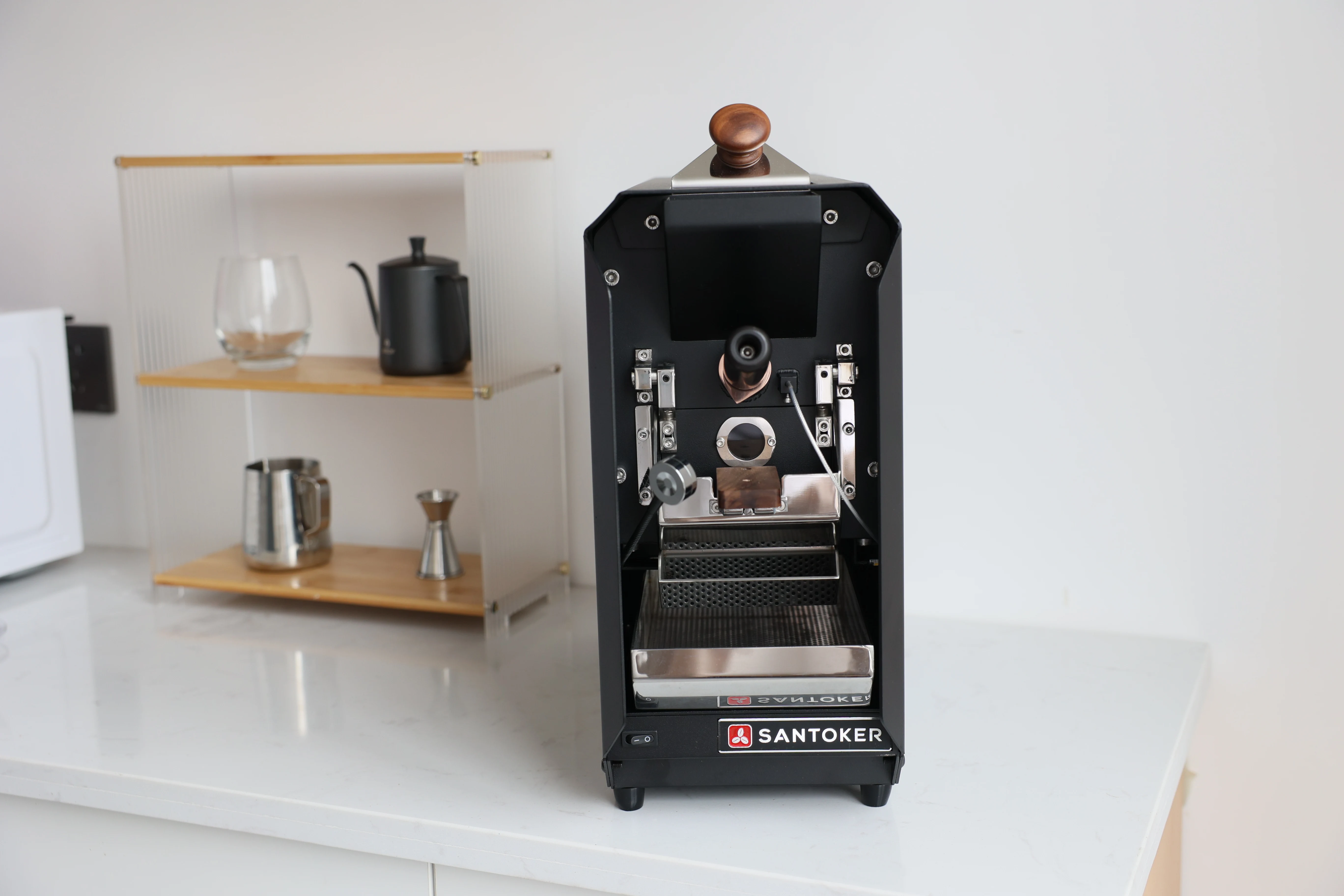 SANTOKER X2 master 50g-200g app control mini coffee roaster home coffee roasting full electric