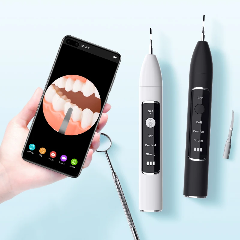 Ultrasonic Teeth Tooth Cleaner Sonic Electric Visual HD Dental Scaler Oral Hygiene Kit Teeth Calculus Plaque Remover for Teeth