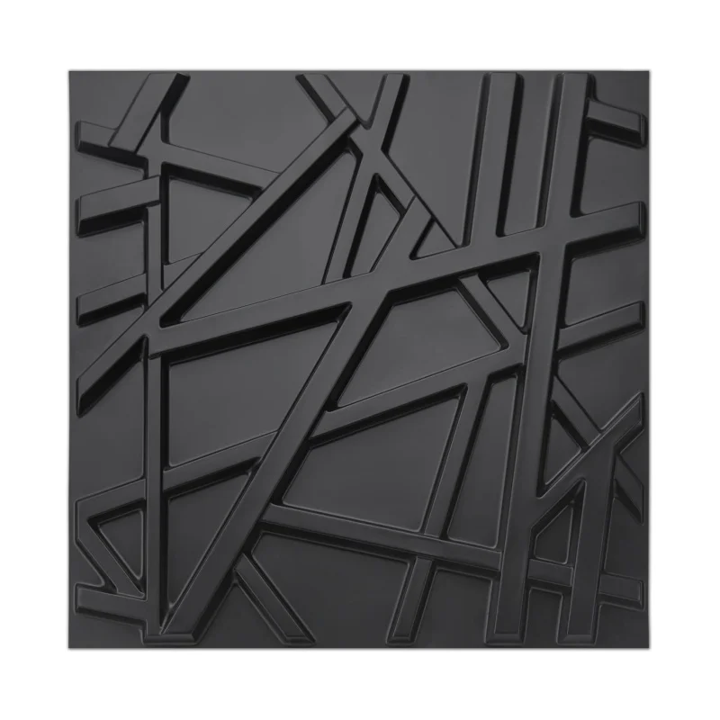 PVC 3D Wall Panels, Plastic Decorative Wall Tile in White for Residential and Commercial Interior Decor