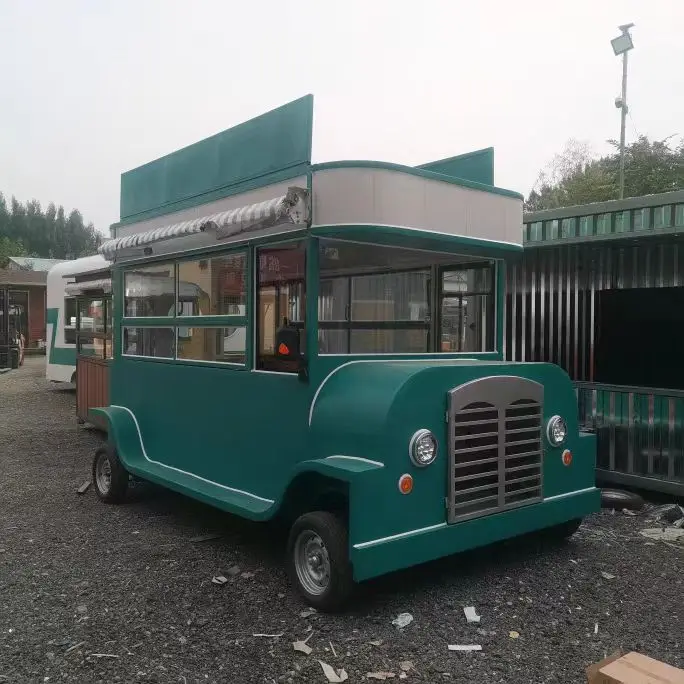 Foodtrucks mobile street vending carts pizza bbq fast food trailer caravan carts with full kitchen equipments