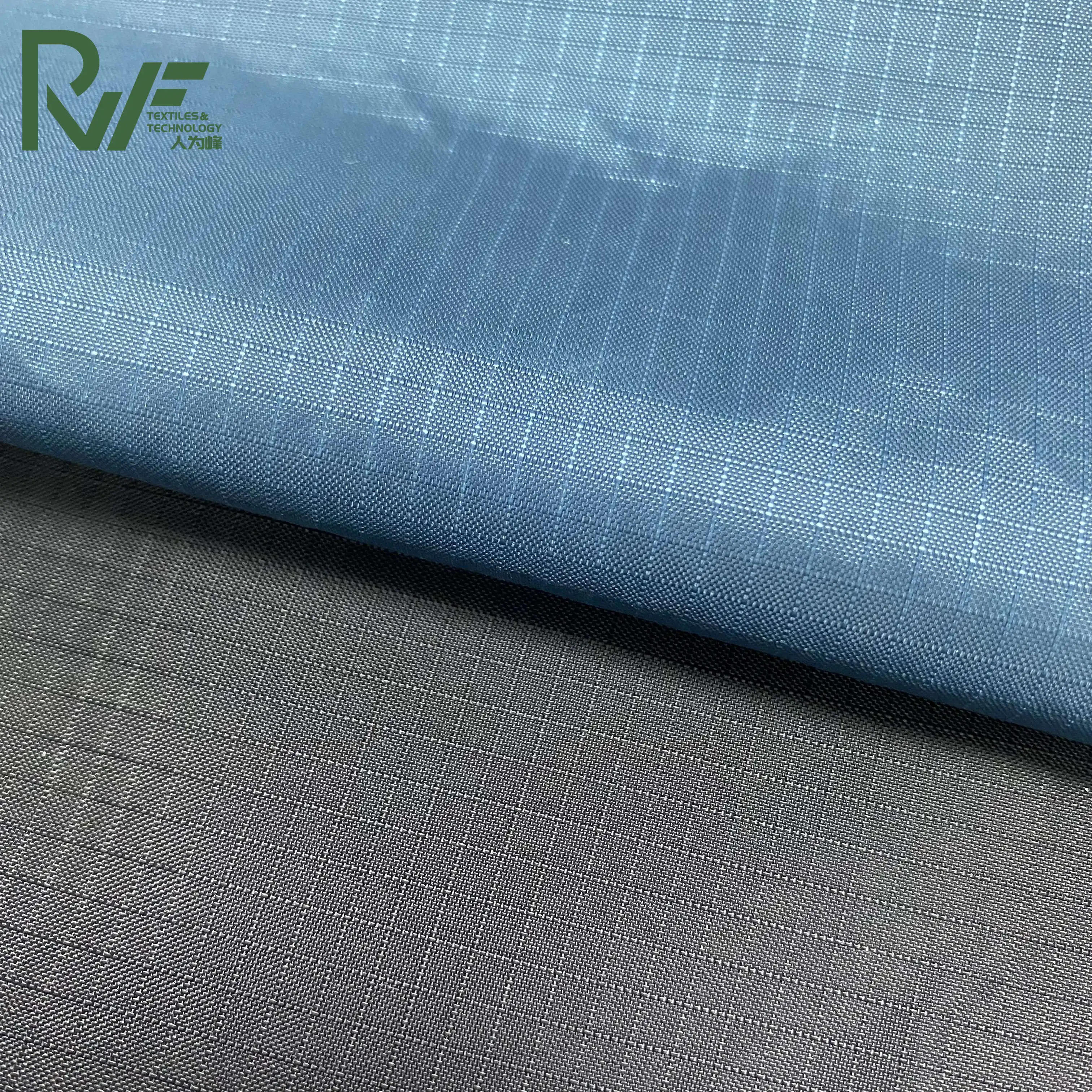 210T 70D silicone coated ripstop nylon fabric