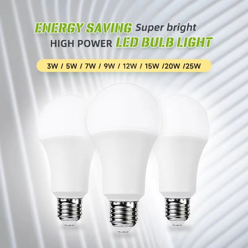 New Model energy saving light indoor Lighting5W 7W 9W 12W 15W 18W 25W  B22 E27 Led Bulb Light Lamps