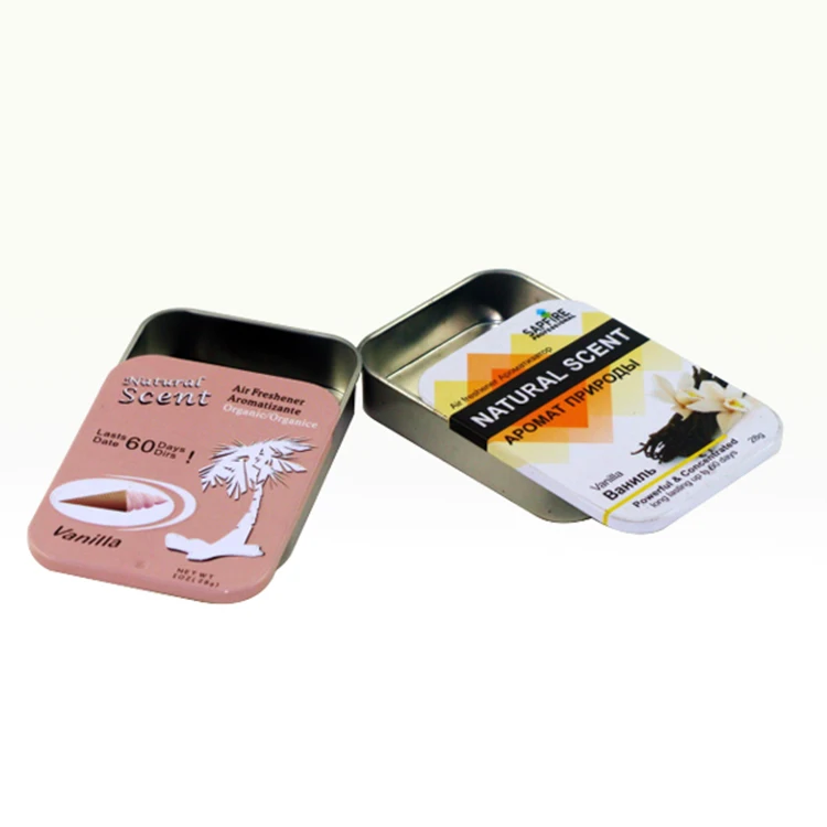 Wholesale Customized Printing Design Promotional Small Mint Candy Slide Tin Box