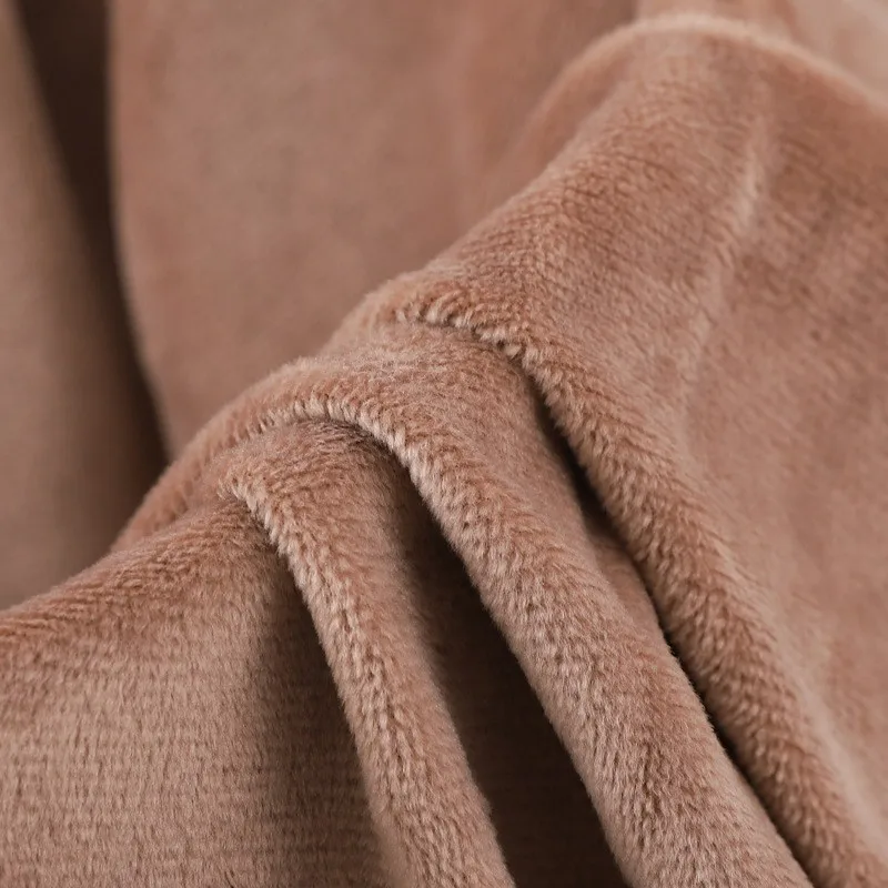 100% Polyester Velboa Super Soft Knitted Fabric for Bedding Home Textiles Garments Home Furnishing