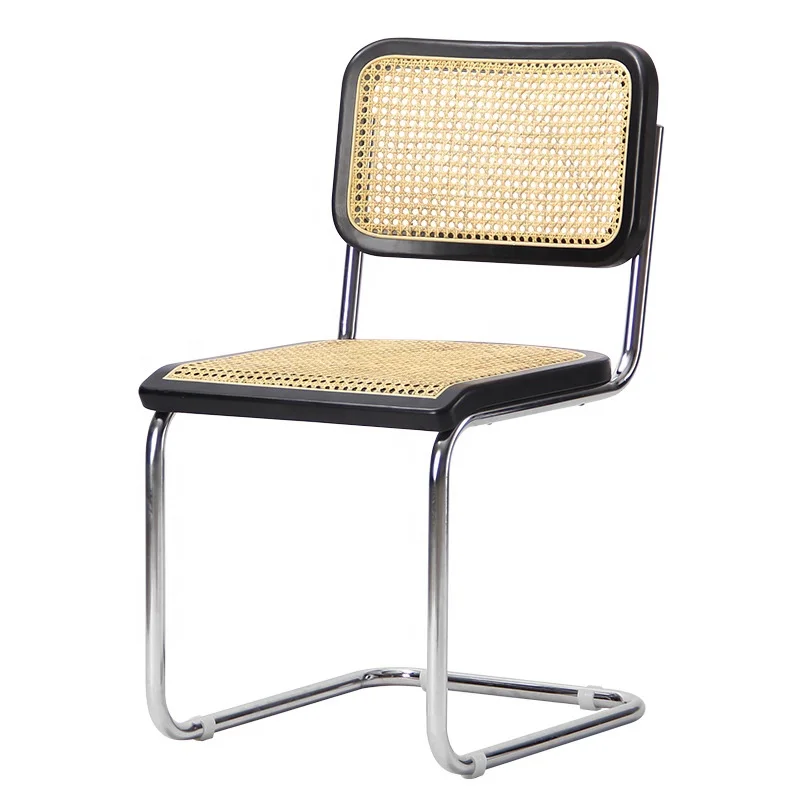 Vintage Mid Century Modern Tubular Chrome Cantilever Lounge Arm Chair