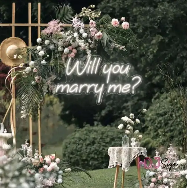 Made in China  neon sign  custom factory  will you marry me ?  neon sign