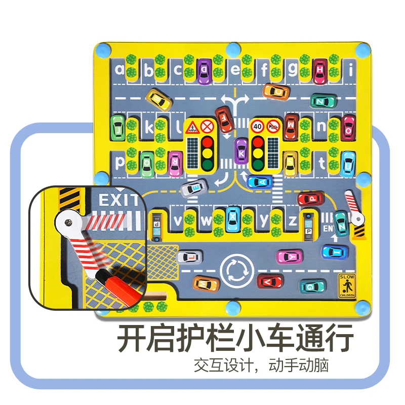 2024 Wholesale Educational Toy Wooden Maze Toy Game Animal Maze Toy Board Walk A Bead Maze