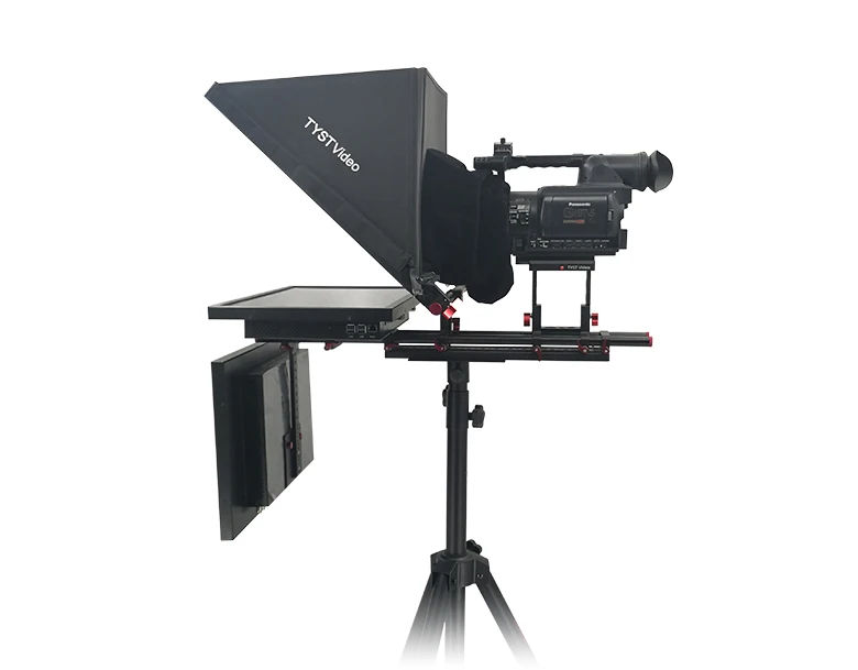 21M2-G1 21 inch built in prompter computer TELEPROMPTER Studio dual screen high brightness For Speech /Studio room/School tripod