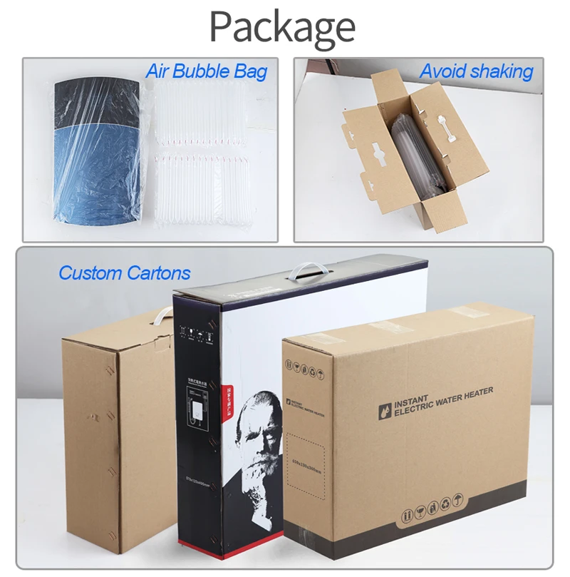 Wholesale Low Price Residential Bathroom 6.5-9.5KW Tankless Geyser Water Heater Smart Instant Electric Water Heaters