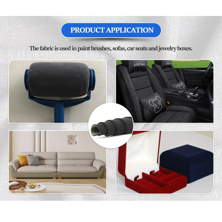 Best-Selling Manufacture Quality sponge flocking composite fabric neoprene fabric for clothing