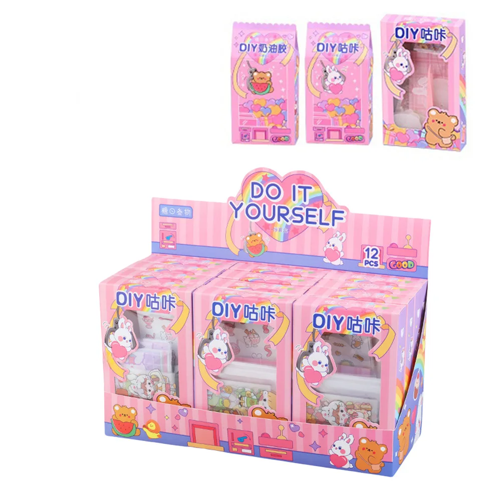 2024 New Creative Gift Box Diy Decorative Stickers Wholesale Cute Children DIY Sticker Anime Cartoon Sticker Set