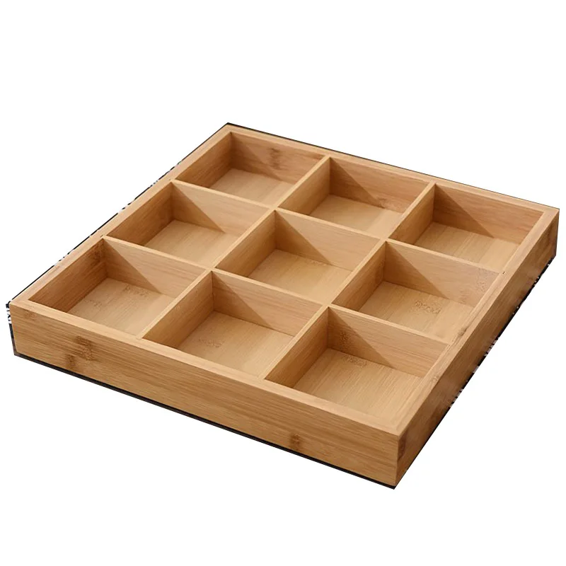
Dinner plate storage plate for hotpot snacks bamboo tray preparation plate 