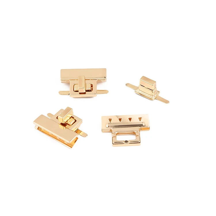 Hot Selling Flower Shape Purse Twist Push Bag Lock Hardwarelocking Buckle Metal Turn Lock For Bags