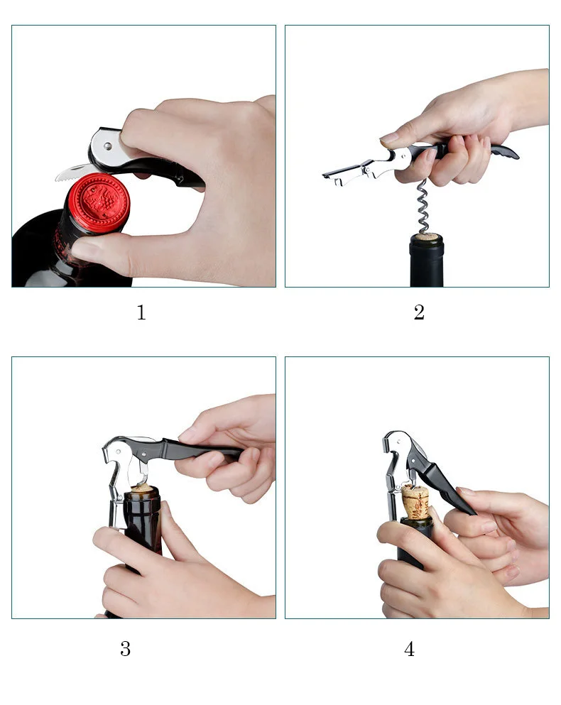 High Quality Cork Screw Corkscrew Seahorse Knife Bottle Opener Wine Openers Wine Opener