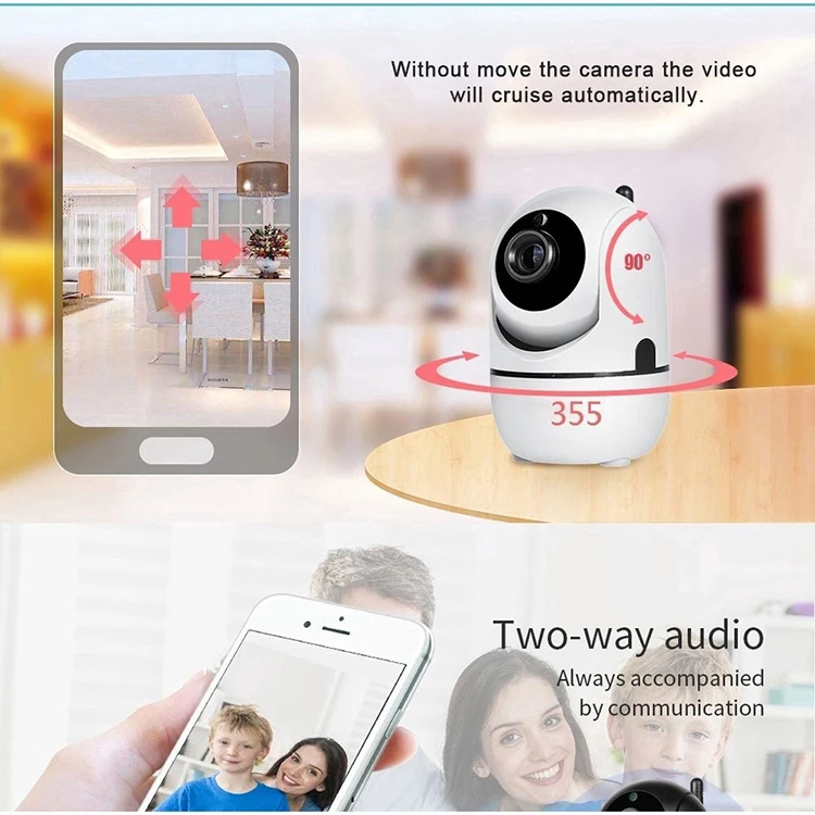  OEM 1080P YCC356 плюс автоматический отслеживающий монитор младенца WiFi CCTV Беспроводная IP камера