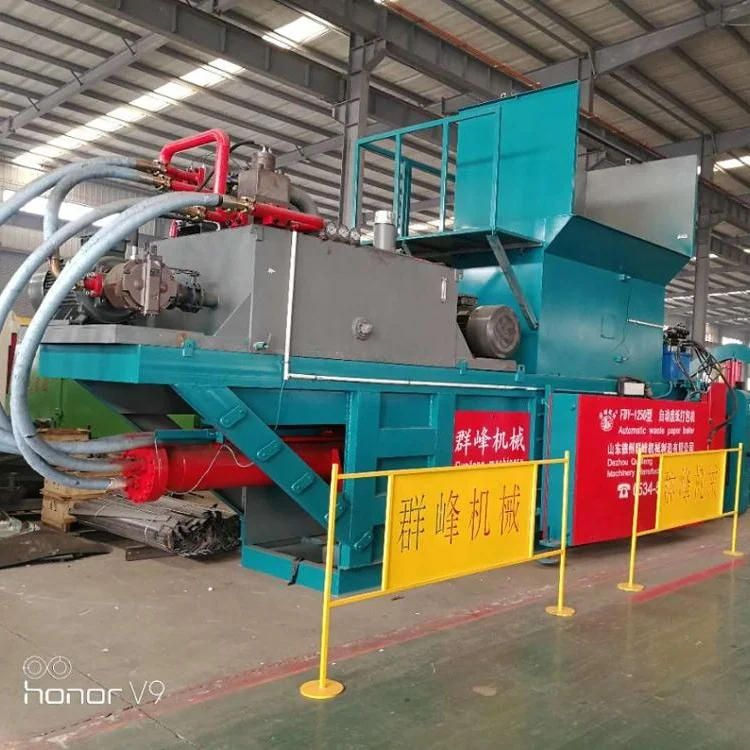 automatic used clothing/cotton compression machine with servo motor