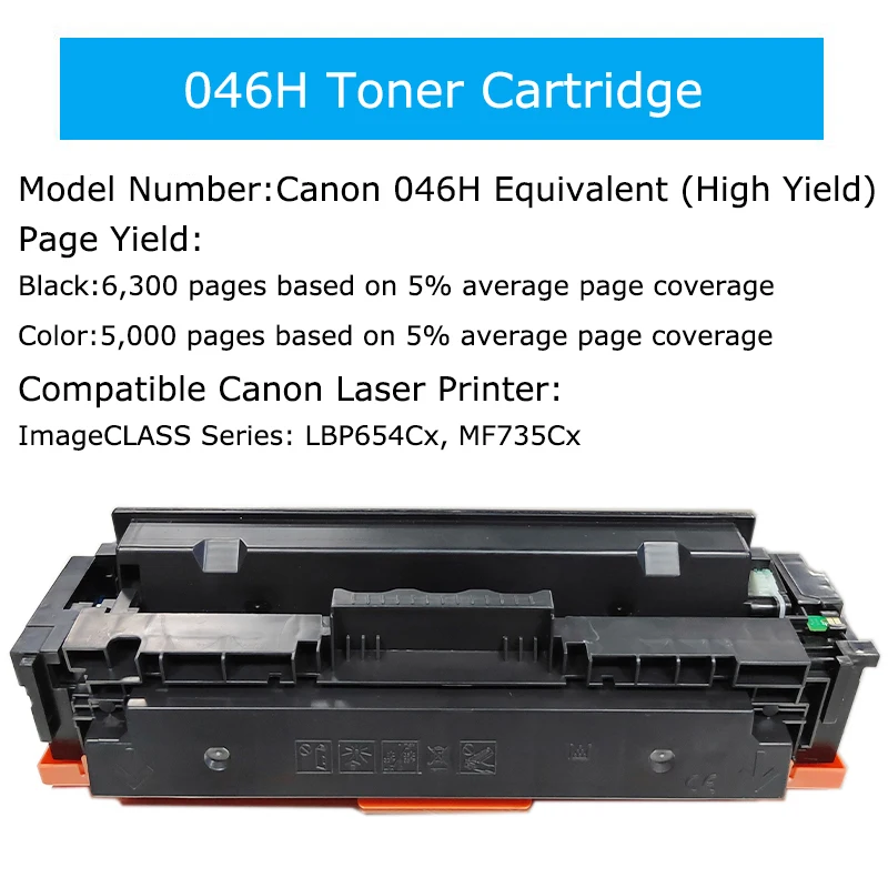 Совместимый лазерный картридж с тонером Canon 046H для LBP226dw LBP228x MF449x LBP223 226 227 228 MF443 445 446 448