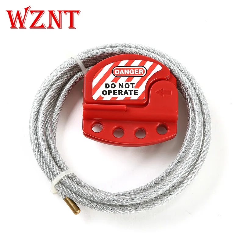NTC01-6 6mm 2M RED OEM Adjustable cable lockout tagout valve lock devices