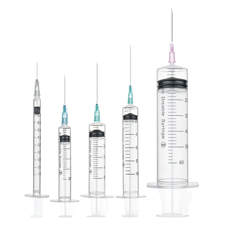 Medical auto disable syringe type 1cc 2cc 3cc 5cc sterile Syringes with Needles