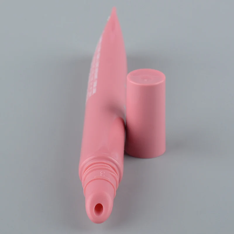 Custom Logo Pink Black Silver Clear lid Lipgloss Tube Private Label 3ml 5ml 8ml Empty Squeeze Lip Gloss lip balm tube