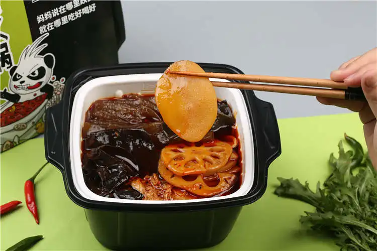 
Wholesale Vegetable Haidilao Instant Oil Seasoning Self Heat Mini Hot Pot 