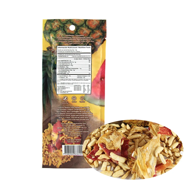 Wholesale Price Dried Watermelon Fruit and Pineapple Fruit Snack Cereals Natural Crispy Snack for Sale