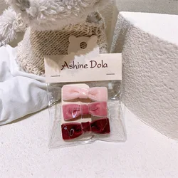 Новая детская бархатная заколка для волос с бантом простая заколка для волос для маленькой девочки заколка для челки