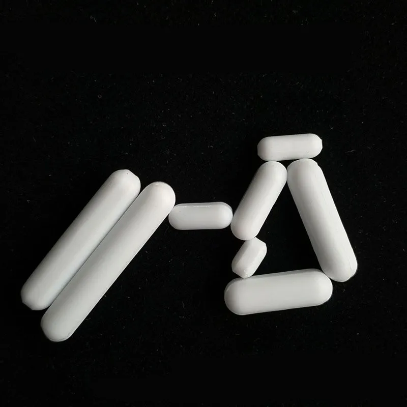 HAIJU LAB Laboratory Application OEM custom Strong Field White PFTE Coating Stirrer Magnetic Smooth Mixer Stirring Bar Magnets