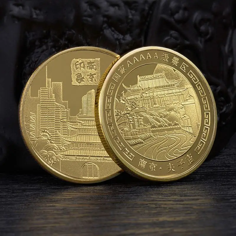 Wholesale Silver Gold Brass, Game Souvenir Coin Custom Santa Christmas Coins Metal Laser Engrave Token Coin/