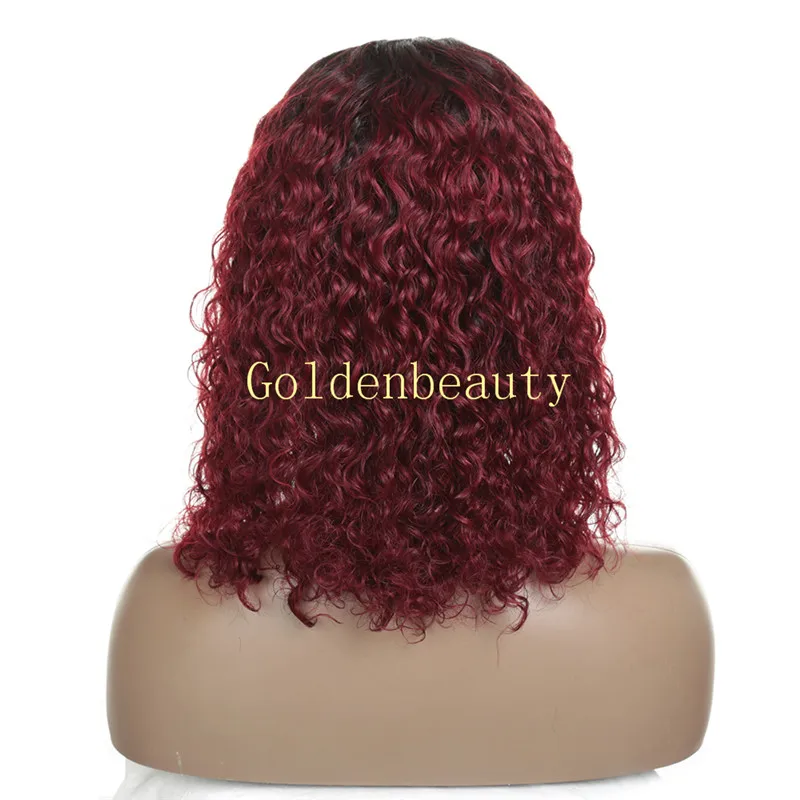 Lace Front Human Hair Wigs With Baby Hair Brazilian Remy Hair Short Curly Bob Wigs For Women Pre-Plucked Wig