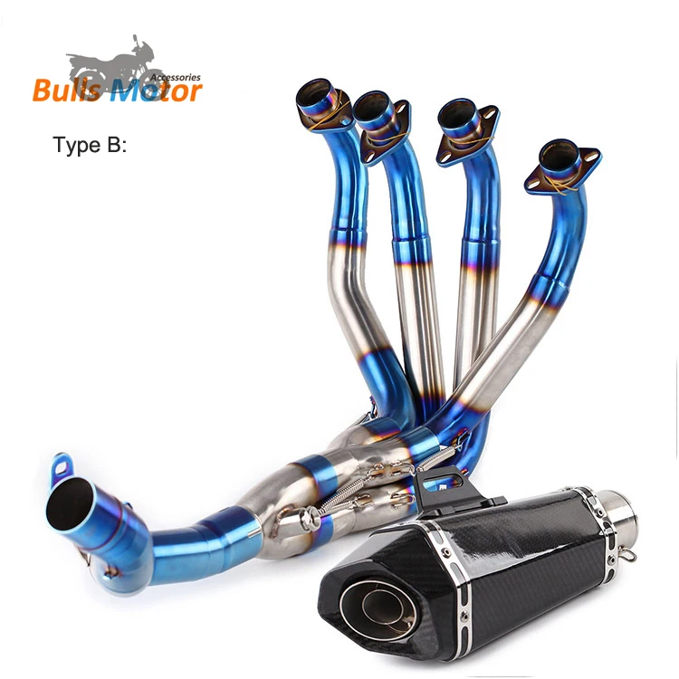 High performance motorcycle exhaust system for Kawasaki Z900 motos escape exhaust pipe exhaust modified