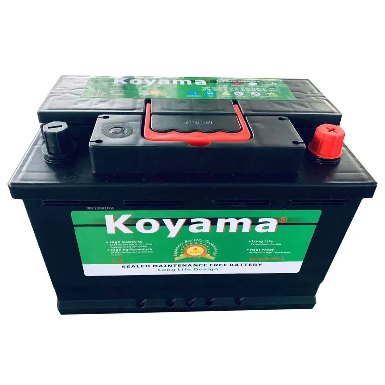 MF 12 вольт автомобильный аккумулятор 12 в 75 Ач автомобильный аккумулятор без обслуживания
