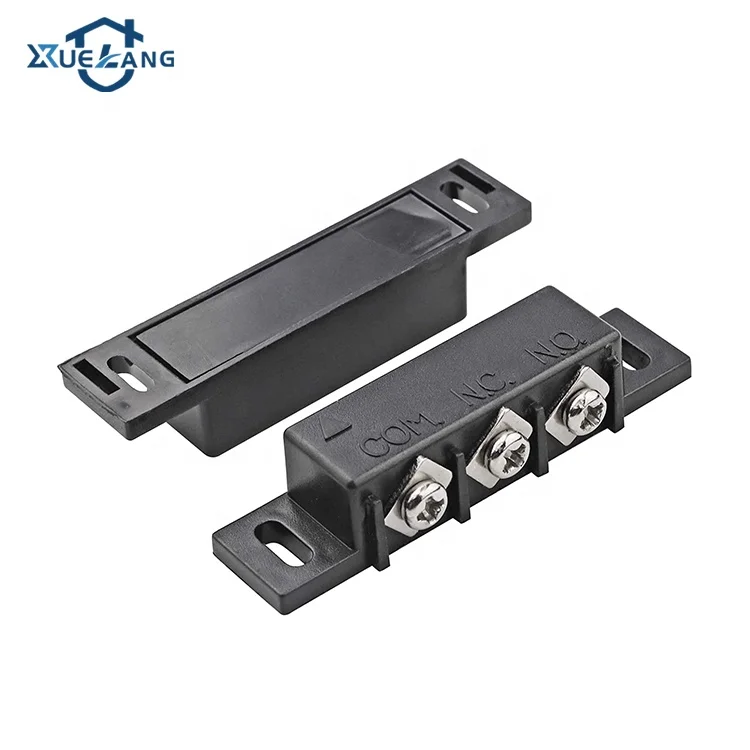 Normally Closed And Open Wired Magnetic Proximity Reed Switch Sensor With 3 Concealed Terminals