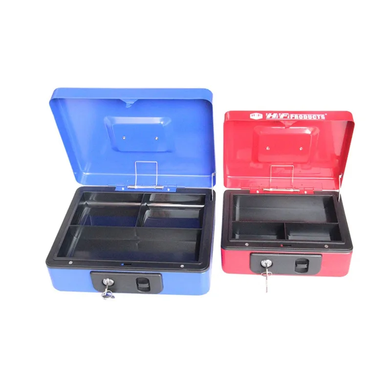 Factory Wholesale Portable Metal Cash Money Safe Box Lockable Money Cash Box,Decaller Small Money Box