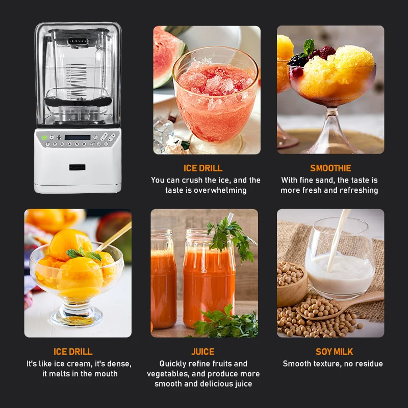 2024 Best Sellers 220v 25000RPM powerful heavy duty blender super silent comercial blender machine mixer multifunctional blender