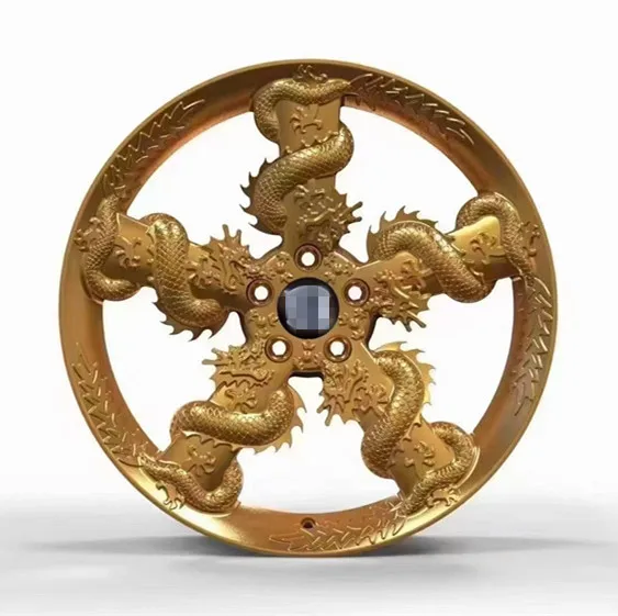 Racing alloy wheels 19 inch 5x112 5 holes 8.5J 9.5J multi spokes gold alloy wheel for car forged rims