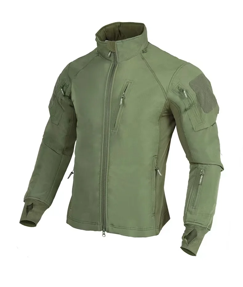 Waterproof Tactical Jacket Men Warm Windbreaker Jacket Hooded Coat Soft Shell winter fleece Jacket