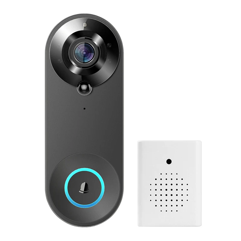 Tuya беспроводной дверной звонок 1080P Smart Life FHD охранной сигнализации умный дом открытый ИК ночного видения Поддержка Alexa