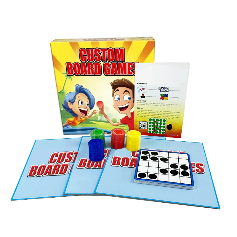 Juego de cartas madera personalizado para nios familia juego OEM juegos mesa backgammon carton barato