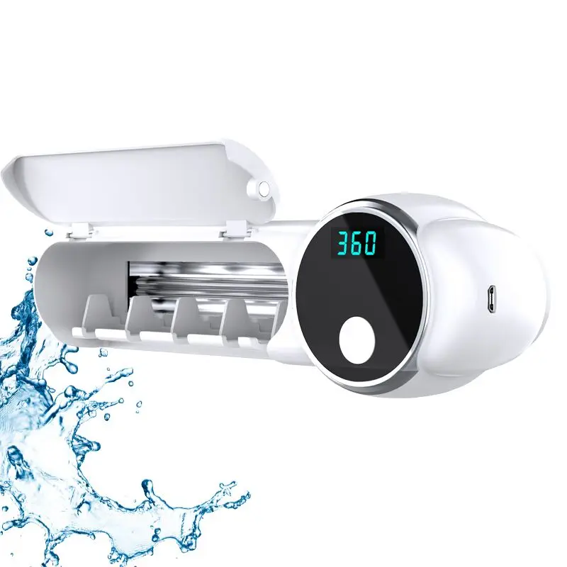 
360 Degree All-Around Portable Wall Mounted Disinfection UV Light Toothbrush Sterilizer 