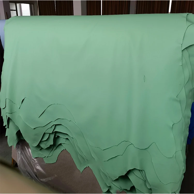 Vegan Cowhide Genuine Leather Soft Waterproof Textile Material Authentic Leather Product