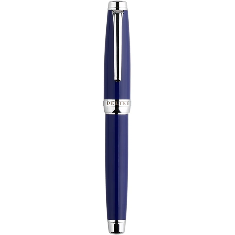 MAJOHN New Moon 3 Enchantress Blue Fountain Pen Metal Color Baking Paint Extra Fine Art Nib Student Pen made in China